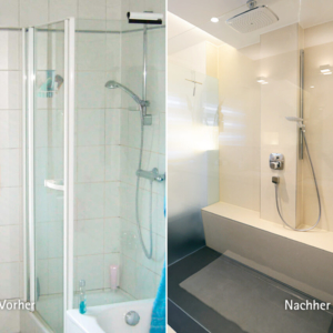 Klare Linien im neuen Bad: Komplette Planung und Umgestaltung des 12m² Badezimmers.